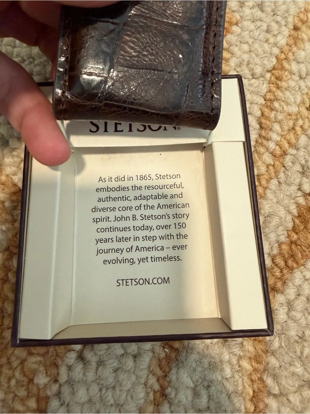 Stetson Leather Money clip